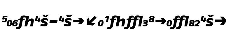 FagoEx-ExtraBoldItalicExp font preview
