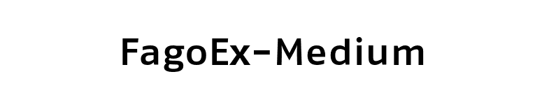 FagoEx-Medium font preview