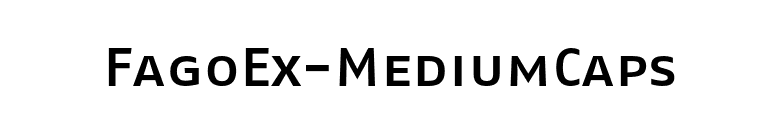 FagoEx-MediumCaps font preview