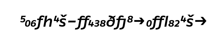 FagoEx-MediumItalicExp font preview