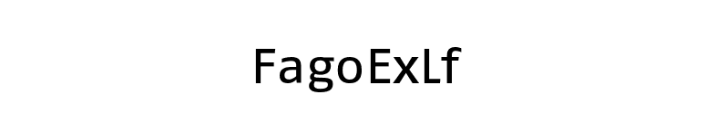 FagoExLf font preview