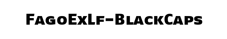 FagoExLf-BlackCaps font preview