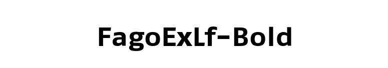 FagoExLf-Bold font preview