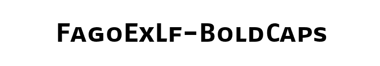 FagoExLf-BoldCaps font preview