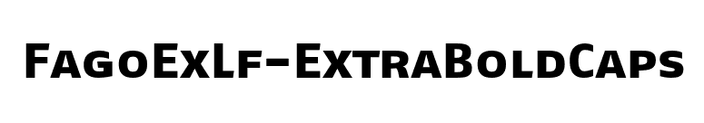 FagoExLf-ExtraBoldCaps font preview