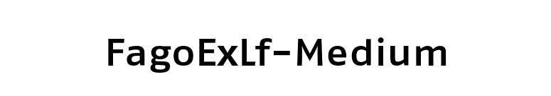 FagoExLf-Medium font preview