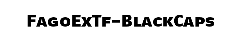 FagoExTf-BlackCaps font preview