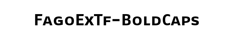 FagoExTf-BoldCaps font preview