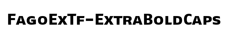 FagoExTf-ExtraBoldCaps font preview