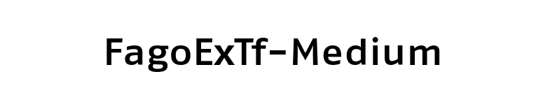 FagoExTf-Medium font preview