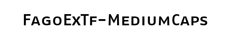 FagoExTf-MediumCaps font preview