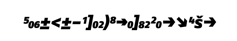 FagoNo-BlackItalicCapsExp font preview