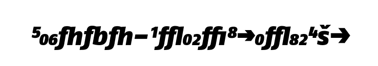 FagoNo-BlackItalicExp font preview