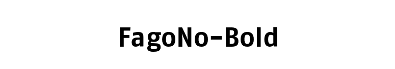 FagoNo-Bold font preview