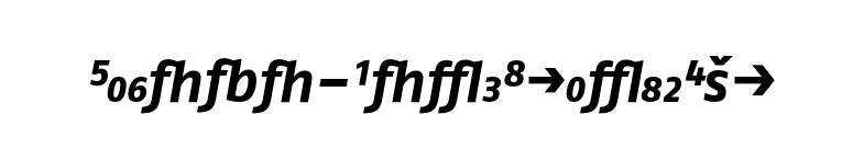 FagoNo-BoldItalicExp font preview