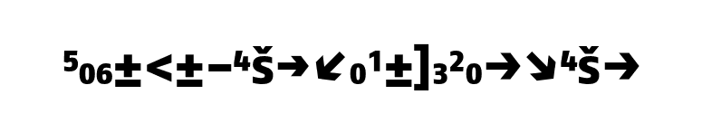 FagoNo-ExtraBoldCapsExp font preview