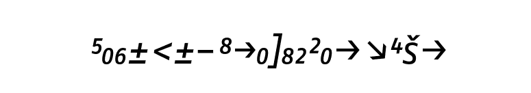 FagoNo-ItalicCapsExp font preview