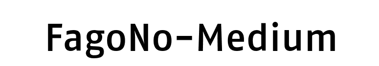FagoNo-Medium font preview
