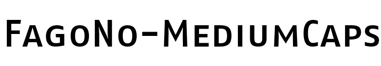 FagoNo-MediumCaps font preview