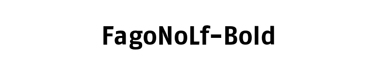 FagoNoLf-Bold font preview