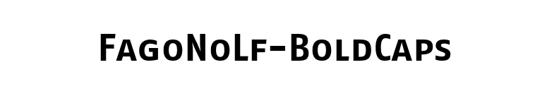 FagoNoLf-BoldCaps font preview
