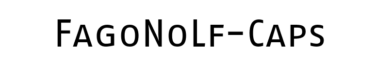 FagoNoLf-Caps font preview