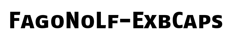 FagoNoLf-ExbCaps font preview