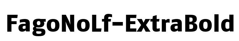 FagoNoLf-ExtraBold font preview