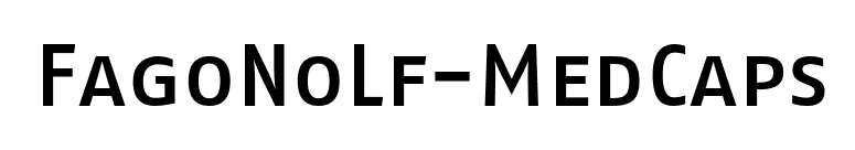 FagoNoLf-MedCaps font preview
