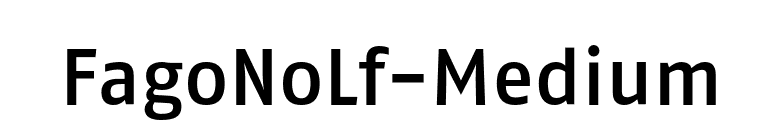 FagoNoLf-Medium font preview