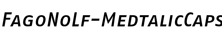 FagoNoLf-MedtalicCaps font preview