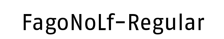 FagoNoLf-Regular font preview