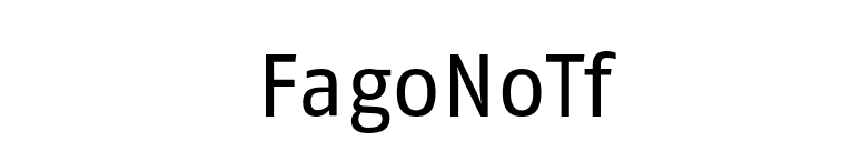 FagoNoTf font preview