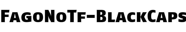 FagoNoTf-BlackCaps font preview