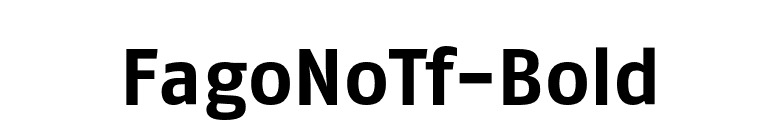 FagoNoTf-Bold font preview