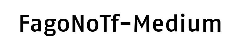 FagoNoTf-Medium font preview