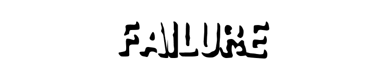 Failure font preview