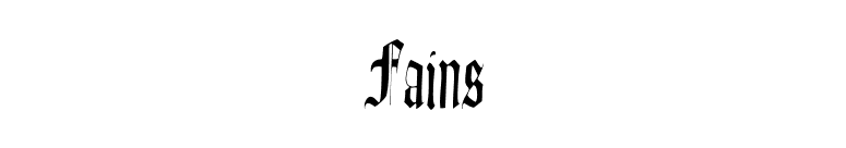 Fains font preview