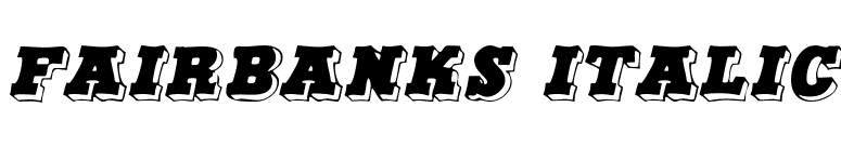 Fairbanks Italic font preview