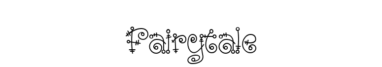 Fairytale font preview