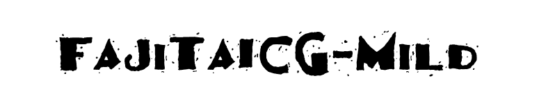 FajitaICG-Mild font preview