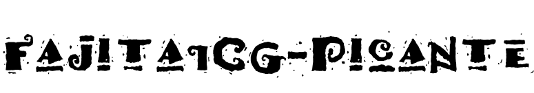 FajitaICG-Picante font preview
