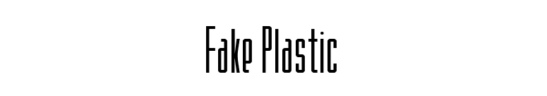 Fake Plastic font preview