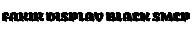 Fakir Display Black SmCp font preview