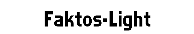 Faktos-Light font preview