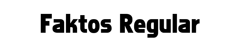 Faktos Regular font preview