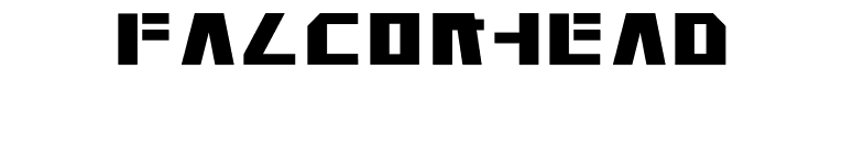Falconhead font preview