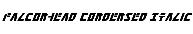 Falconhead Condensed Italic font preview