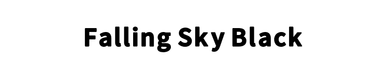Falling Sky Black font preview