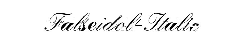 Falseidol-Italic font preview